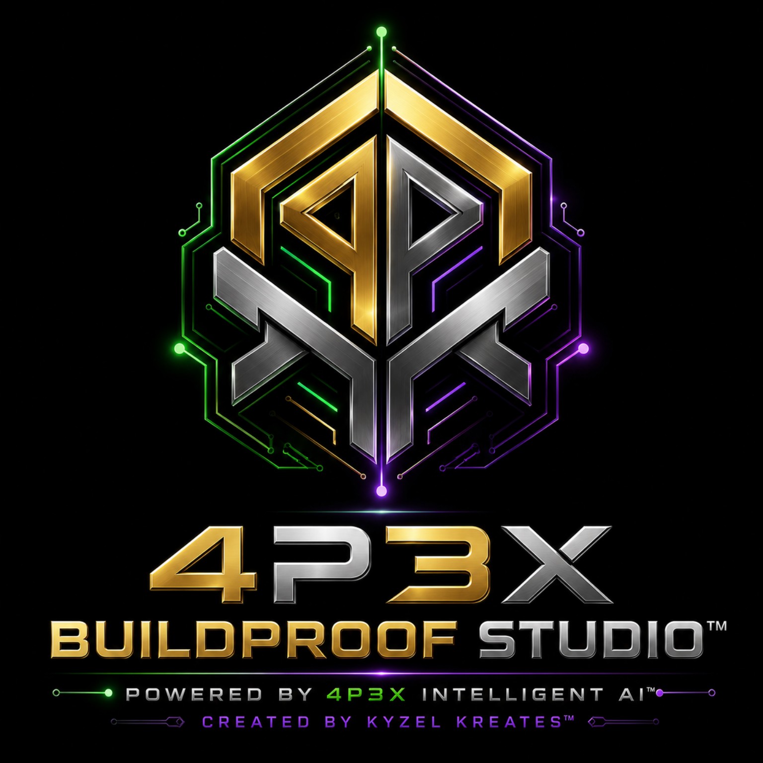 4P3X BuildProof Studio™ logo